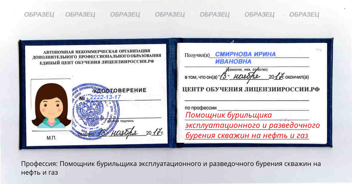 Помощник бурильщика эксплуатационного и разведочного бурения скважин на нефть и газ Донецк